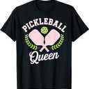 Pickleball Queen Funny Pickleball Player T-Shirt, S