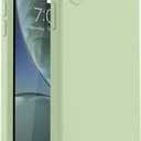 Vooii Compatible with iPhone XR Case, Upgraded Liquid Silicone with [Flat Edges] [Camera Protection] [Soft Anti-Scratch Microfiber Lining] Phone Case for iPhone 10 XR 6.1 inch - Matcha