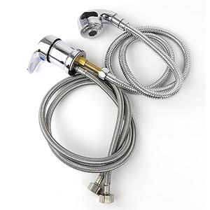 Faucet and Spray Hose for Beauty Salon Shampoo Bowl Parts Kit (Silver Head)