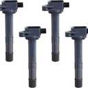 JDMON Ignition Coils Pack Compatible with Honda Accord 2008-2012,Civic&Crosstour 2012-2015,CR-V 2010-2014, Acura ILX 2013-2015 2.4L L4 UF602 30520-R40-007 Set Of 4