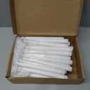 Baquler 50 Pcs 8.5 Inch LED Flameless Taper Candles Bulk Battery Operated Taper Candles Flickering Candlesticks for Wedding Church Valentines Day Table Decoration