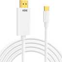 USB C to HDMI Cable 4K 60Hz High Speed Type C to HDMI Adapter for TV Monitor Projector USBC Digital AV Thunderbolt 3/4/5 Compatible with iPhone 17 16 15, Galaxy and More USB-C Device 6FT (White)