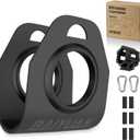 Home Gym Clips, Convert Dumbbells to Barbell, Turn Bars into Landmines, T-Bar Row with Any Grip, Hook Dumbbells on Dip Belts, Versatile Weightlifting Accessory for Olympic