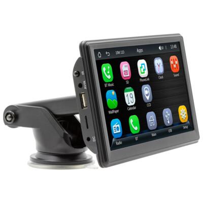 Portable Wireless CarPlay, 7.5 inch screen, Aux Cord and Car Connector Wire