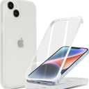 for iPhone 13 mini Case with Built-in Screen Protector & Full Body Protective,for Apple iPhone 13 mini Phone Cases for Men Women Girl-White