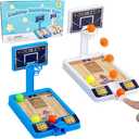 2 Pack Basketball Game Toys, Tabletop Basketball Shooting Game for Kids and Adults, Desk Games for Office for Adult to Reduce Stress, Basketball Party Favors Classroom Prizes for Boys Girls