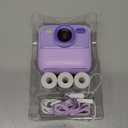 Kids Instant Digital Cameras for Boys and Girls, 1080P HD Dual-Lens Selfie Digital Camera with Print Paper & 32G Card, Christmas Birthday Gifts Toys for Toddler and Teenagers Age 3-16 Years Old (Purple)