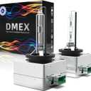 DMEX D3S HID Headlight Bulbs 4300K Warm White Xenon 35W 66340 42403 42302 Replacement - Pack of 2 (Not fit Halogen Headlamp)
