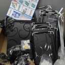 MAGINELS 6 Tier Shoe Rack Organizer with Cover, Slim Shoe Storage Cabinet, Behind The Door, Narrow Shoe Shelf for Closet, entryway, Black (12 pair)