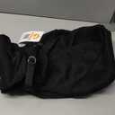 Tomkas Small Dog Sling Carrier - Zipper Pocket & Classic Strap - for 3-10 lbs Pets(Black)