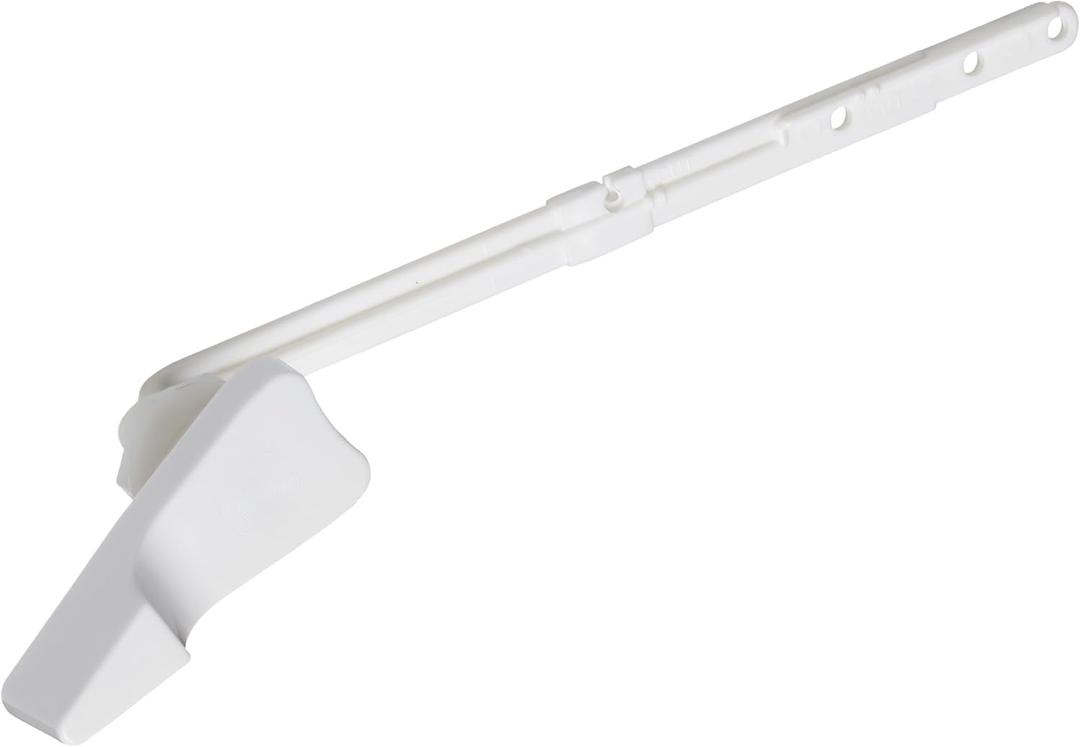 Plumb Craft 12 x 3 in. White Toilet Flush Lever Handle 7641100T, Toilet Handle Replacement for Standard Toilet, Toilet Flush Handle Replacement, Essential Toilet Tank Part for Toilet Repair