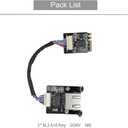 M.2 A E Key to 2.5 Gigabit Ethernet Module for X86 Linux Single Board Computer SBC, i226v 2.5G Ethernet Server NIC, Interface Card10/100/1000/2500 Mbps RJ45 LAN, Support 2230/2280 (M.2 A+E Key, 20CM)