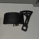 Universal Curved Motorcycle License Plate Bracket With Light Rear Axel Motorcycle License Plate Relocation Holder Side Mount Tag Frame For Rebel 500 Ruckus YZF R6 R7 R8 Vulcan S 650 MT03 MT09 TW200