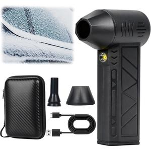 Snow Whiz Turbo Blower, 2026 Upgrade Snowwhiz Turbo Blower with Led, Mini Turbos Snow Blowers, 3 Gear Adjustable Super Power Turbo Breeze Electric Blow for Car for Car, Home, Keyboard, Computer