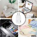 Fast Charging Block USB Wall Charger Plug Travel Adapter Plug Android Phone Charger for Samsung Galaxy S23/S22/S22 Ultra/S21/S20/S10/S9/S8/S7/S6 Edge/Note 10 9 8 Quick Charger,Cell Phone Charger (Black/White)