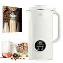 FOHERE 35oz Nut Milk Maker Machine - Automatic Plant-Based Milk Maker for Homemade Almond, Oat, Soy & Vegan Milk | 8-in-1 Dairy-Free Beverage Maker with 12H Smart Timer & Self-Cleaning (Black)