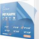 (10 Pack) PET Sheet Panels - 11" x 14" x 0.04" Clear Acrylic Sheet-Quality Shatterproof, Lightweight, and Affordable Glass Alternative Perfect for Poster Frames, Counter Barriers, and Pet Barriers