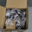 Double Curtain Rod, 1 Inch Black Extra Long Dual Curtain Rods for Windows 120 to 170 Inch, Decorative Adjustable Heavy Duty Telescopic Spliced Window Treatment Rods for Bedroom Living Room