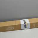 UNISHADES no Drill Cordless Roman Shades for Windows, 45" W 64" H - Light Filtering - Linen - White
