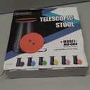 Fishboy Upgraded Collapsible Stool, 400lbs Max Weight, Lightweight But Sturdy, Portable Retractable Folding Telescoping Foldable Camping Stool for Adults Outdoor Fishing Hiking Travel BBQ (Blue)