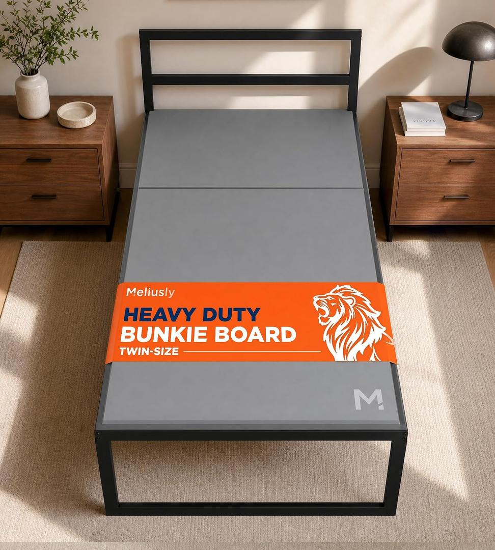 Heavy Duty Bunkie Board Twin Size (38x75) - Under Bed Support