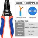 iCrimp Wire Crimping Tool Set with Wire Cable Stripper, Ratcheting Wire Crimper Tool with 5pcs Interchangeable Dies for Insulated and Non-insulated Connectors Terminal and End-sleeves Ferrule