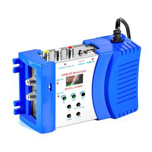 HDMI to RF Modulator, VHF UHF AV to RF Coaxial Converter, CVBS RCA HDMI to RF Modulator Adapter, for TV PAL NTSC Format, for Home TV Switch Audio Video, Female F Type Connectors