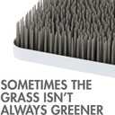 Boon Grass Plastic Drying Rack - Modern Countertop Baby Bottle Organizer - 9.75 x 9.88 x 3.0 inches - Gray