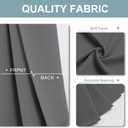 ChrisDowa Blackout Curtains 72 inches Long for Bedroom - 2 Panels Set Grommet Thermal Insulated Room Darkening Curtains for Living Room (Grey, 52 x 72 Inch)