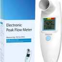 Sonmol Digital Peak Flow Meter Spirometer Asthma COPD for Adult Kids Portable PEF Forced Expiratory Volume FEV1 Lung Tester Home Medical
