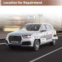 85"L x 60"W Suede Fabric Headliner Interior Trim DIY Roof Repair Replacement with Foam Backing for Car Truck RV SUV Boat Automotive Black