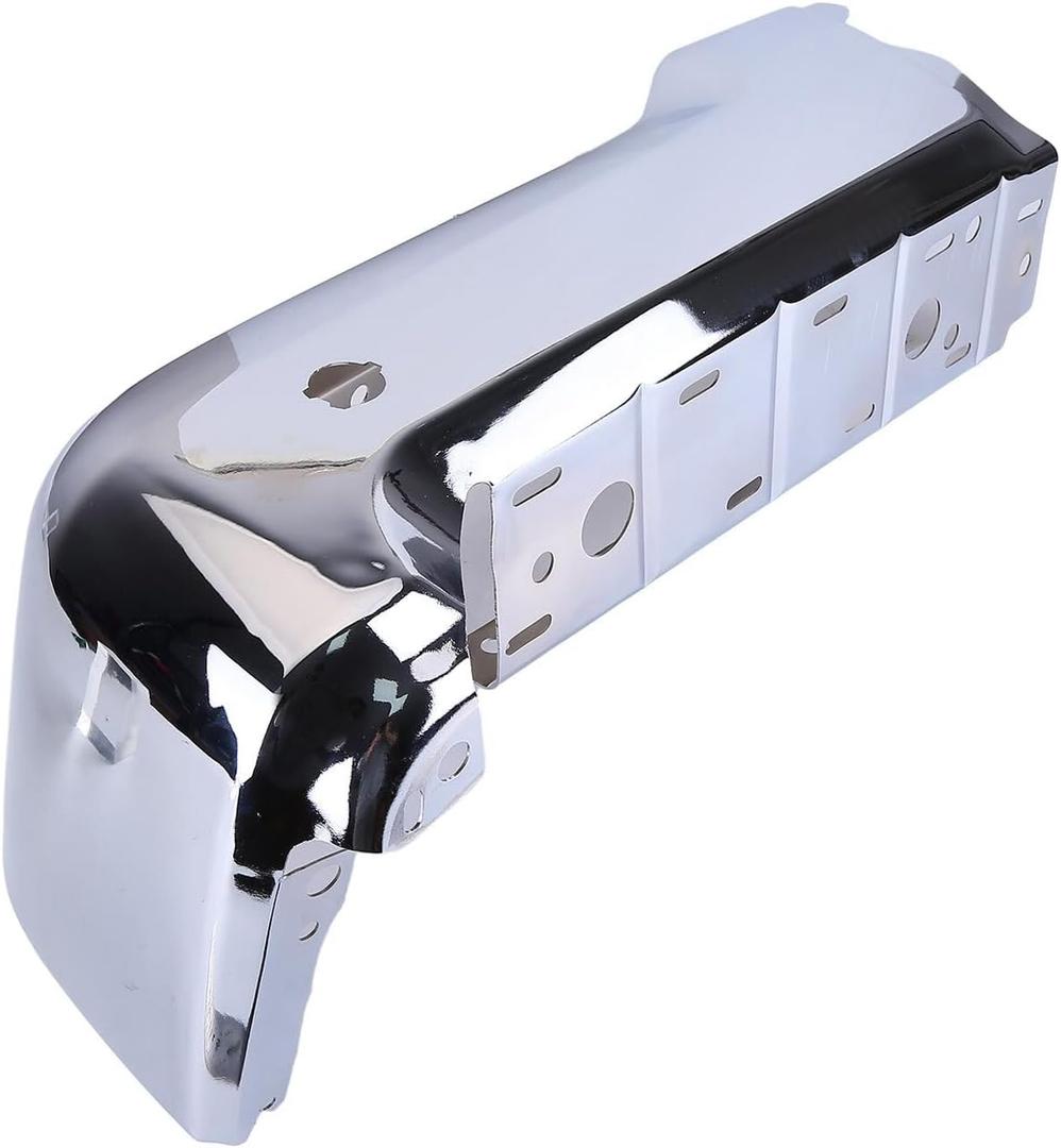 Rear RH Passenger Bumper Face Bar Chrome Steel Rear Bumper End Cap Compatible with 2017-2019 F250 F350 Replaces FO1102387 HC3Z17906KA (Righit) Rear RH Passenger Bumper Face Bar Chrome Steel Rear Bumper End Cap Compatible with 2017-2019 F250 F350 Replaces FO1102387 HC3Z17906KA (Righit)