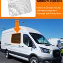 MELIPRON Security Window Screen Fit for Ford Transit Medium/High Roof Sliding Side Window Safety Screens