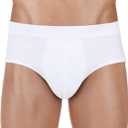 PRO-TECH-Dry - Washable & Reusable Urinary Incontinence Cotton Brief Underwear for Men, with Front Absorbent Area (White, X-Large)