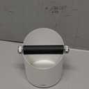 Espresso Knock Box, Large Capacity & Non-Slip Base Coffee Knock Box, Barista Tools, Espresso Machine Accessories (White)