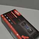 YONHAN 15A Battery Charger, 12V/24V LiFePO4 & Lead Acid Car Battery Charger, 9-Stage Trickle Charger with Temp Compensation, Automotive Battery Maintainer for Car Truck Motorcycle Lawn Mower Boat(Red)