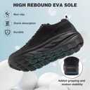 OrthoComfoot Men's Orthopedic Diabetic Wide Walking Shoes: Comfortable Plantar Fasciitis Fashion Sneakers with Arch Support for Swollen, Casual Hammer Toes Shoes for Foot and Heel Pain Relief (K1-black)