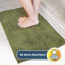 Muddy Mat | Super Absorbent Door Mat Indoor, Microfiber Quick Dry Chenille Entryway Rug, Non-Slip Front Door Mat, Indoor Mats for Entryway, Machine Washable Pet Rug, Army Green 48"x60"