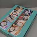 10X 30X Floor Magnifying Glass with Light and Stand,36 LED Flexible Gooseneck Magnifying Lamp, Adjustable Brightness Large Lighted Magnifiers for Reading,Sewing,Crafts,Painting,DIY,Close Work (Black)