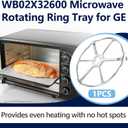 WB02X32600 Microwave Rotating Ring Tray Support Fits for GE ZSB9121N1SS ZSB9131N1SS CTC912P2N1S1 CSB912M2N2S5, Microwave Turntable Ring for GE Replace WB06X10651 AP6871921 EAP12709805 4929164