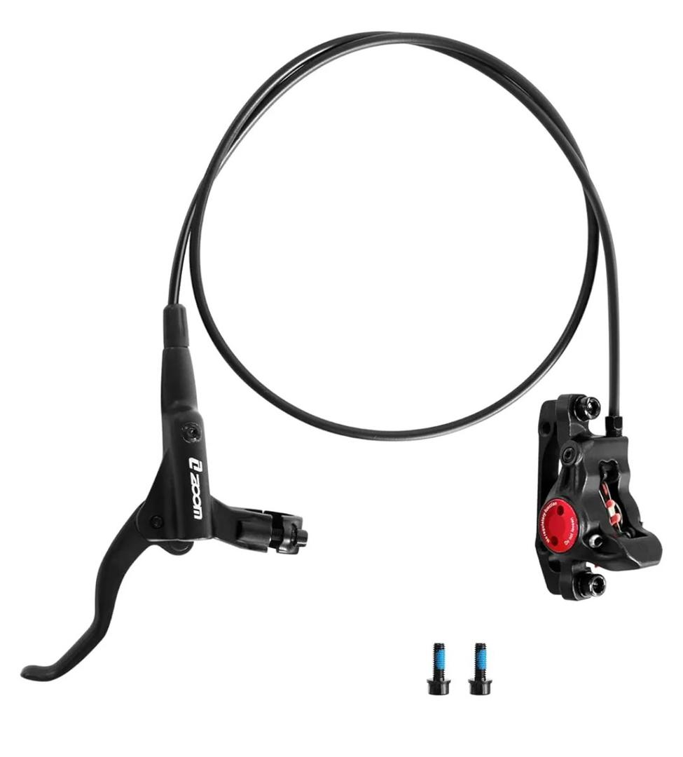 Z00M MTB Hydraulic Disc Brakes Set Mountain Bike Left Front 800mm Right Rear 1450mm Hydraulic Brake Aluminum Alloy Bicycle Disc Brake for E-Bike Fat Bike Road Bike 2 Piston
