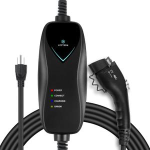 Lectron Level 1 EV Charger - ETL Certified, 120V, 15 Amp, 16 ft Extension Cord & J1772 Cable - Portable Electric Car Charger for J1772 EVs and Plug-in Hybrid Vehicles