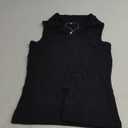 Womens Sleeveless Tank Tops Lapel Collared V Neck Slim Fitted Ribbed Knit Tight Polo Tops S