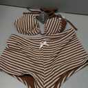 ZAFUL Women's Gingham Bikini Shorts Set, Halter Y2K Boyshort Bikini Two Piece Bathing Suit Shorts Swimsuits for Vacation, L