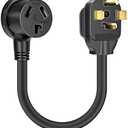 Dryer Outlet Adapter, Dryer Plug Cord Nema 14-30P Male to 10-30R Female, 3 Prong to 4 Prong Dryer Plug Converter