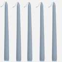 10'' Dusty Blue Unscented Taper Candle, 10pcs