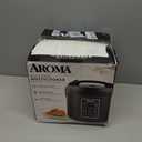 AROMA Digital Rice Cooker, Multicooker, 6-Cup (Uncooked) / 12-Cup (Cooked), Steamer, Slow Cooker, Oatmeal Cooker, Grain Cooker, Auto Keep Warm, 3 Qt, Black, ARC-966BD