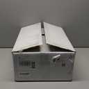 J-FAMILY 14.5'' x 10'' Bathroom Small Vessel Sink Above Counter White Porcelain Ceramic Sink Bowl GoldTrim Decoration Small Vanity Sink Lavatory Wash Basin