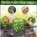 33Ft x 24In Plant Protectors from Animals, Plant Cages for Outdoor Plants | Wire Plant Protector, Thick Metal, Non-deformable, Free-Cut, Cap-less Design, Plant Protection Cage to Keep Animals Out
