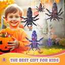 3D Printed Animals Toys,Skeleton Spider with Skull Head, Halloween Creepy,Cute Toy for Kids,Halloween Decorations,3D Printed Skull Spider for Parties(Luminous-Green)